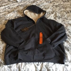 Men’s grey zip up hoodie